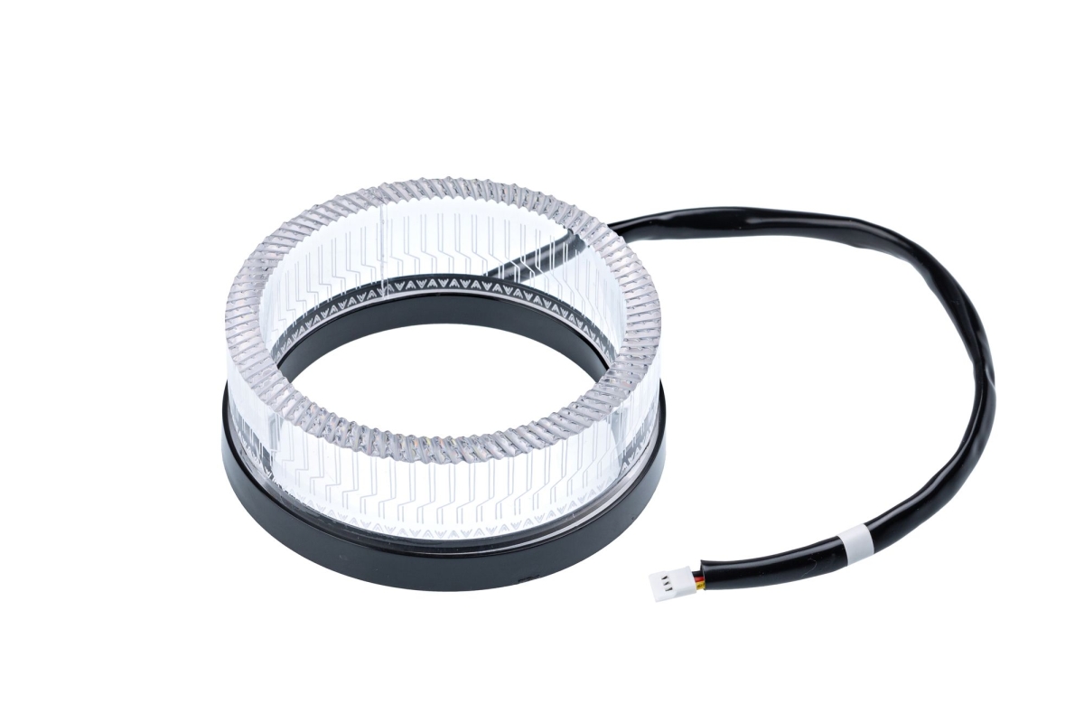 Ангельские глазки на линзу 3,0" белый+жёлтый, форма круглая