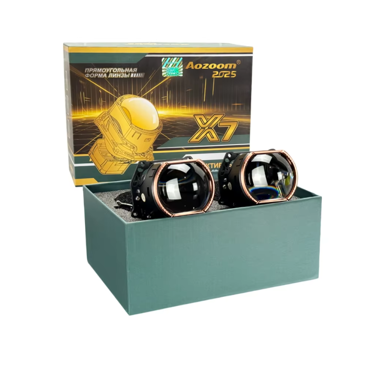 Линза Aozoom X7 2025, 3.0", 12V, 53W/61W, 5500K, 4700/5000 лм