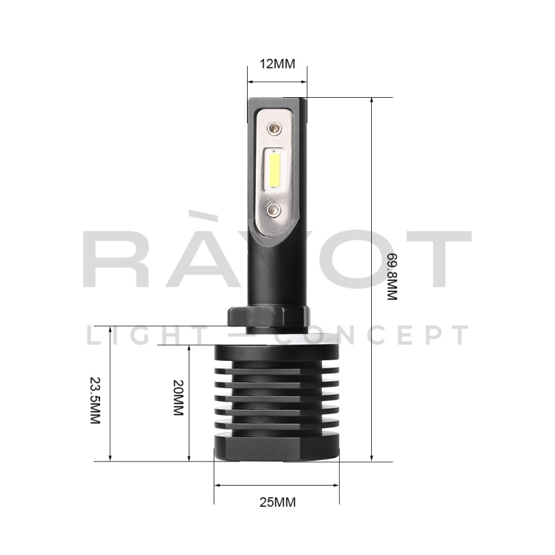 Светодиодные лампы Optima LED QVANT H27/880,12-24V, 2 лампы
