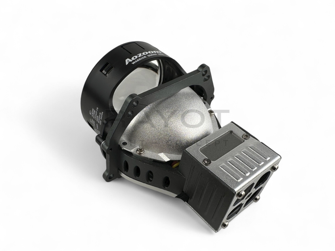 Линза Aozoom Black Warrior New 2022, 3.0", 12V, 55W/65W, 5500K, 4300/5100 лм
