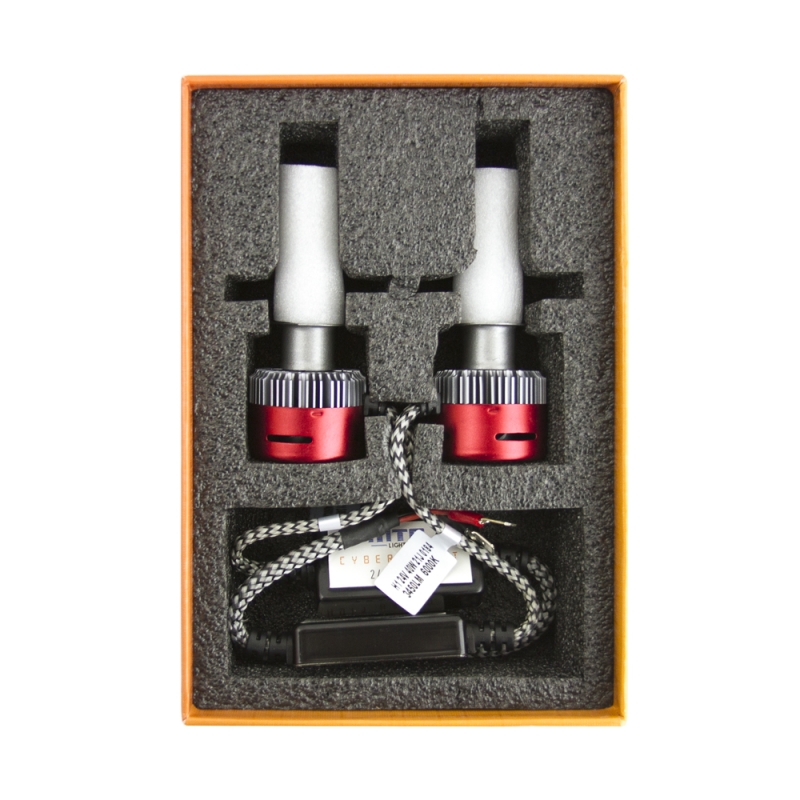 Светодиодные лампы MTF Light CYBER LIGHT, H3, 24V, 6000K, 3750 лм, 45 Вт, комплект 2 шт.