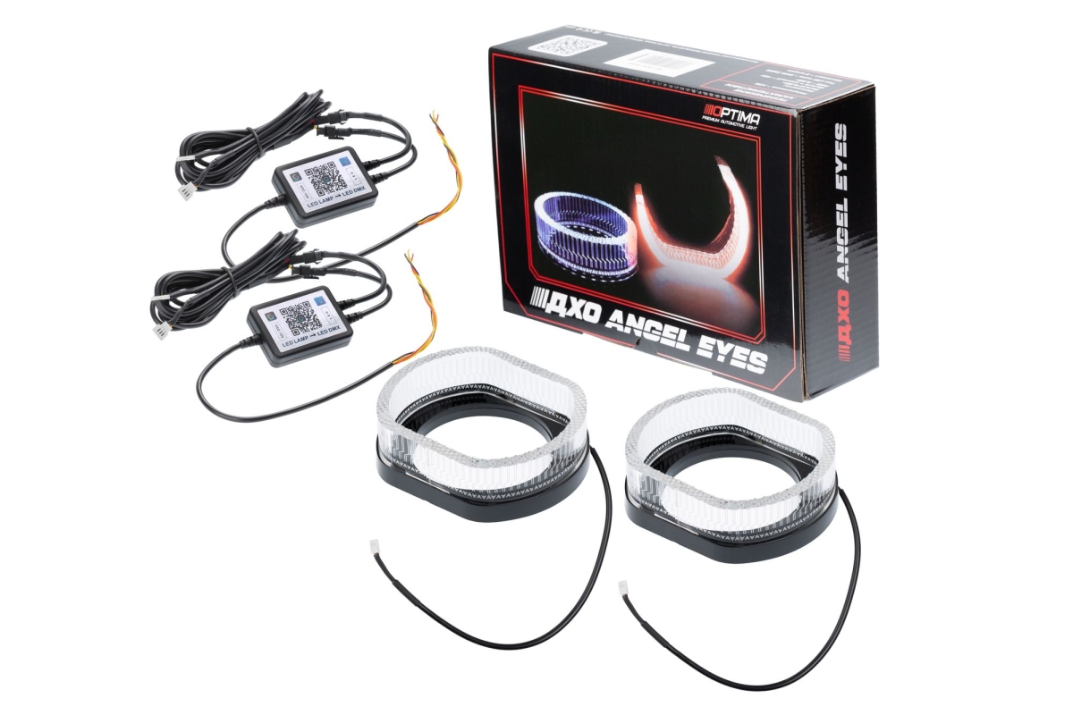 Ангельские глазки на линзу 3,0" RGB, форма овал