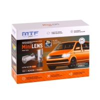 Светодиодные линзы H4/H19 MTF LIGHT серии MiniLENS 12V, 30/45W, 5500K, 4500LM Светодиодные линзы H4/H19 MTF LIGHT серии MiniLENS 12V, 30/45W, 5500K, 4500LM