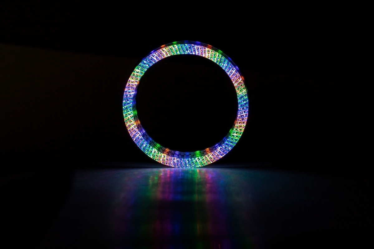 Ангельские глазки на линзу 3,0" RGB, форма круглая