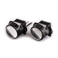 Светодиодные линзы MTF LIGHT серия Blaster beam узкий луч дальнего света и интегрированный габаритный огонь 12V, 20W, 6000K, 2500LM, 2.5", к-т 2шт.