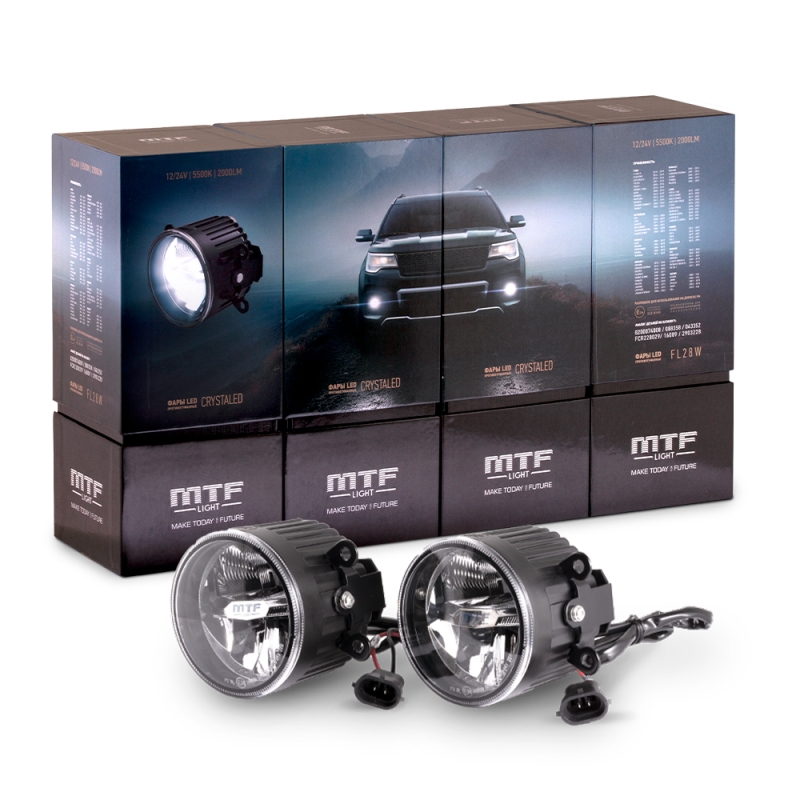 Фары MTF LIGHT светодиодные серия CRYSTALED в ПТФ универсальный кронштейн 12-24В, 28Вт, 5500К, 2000лм, ЕСЕ сертификат, 2шт. Фары MTF LIGHT светодиодные серия CRYSTALED в ПТФ универсальный кронштейн 12-24В, 28Вт, 5500К, 2000лм, ЕСЕ сертификат, 2шт.