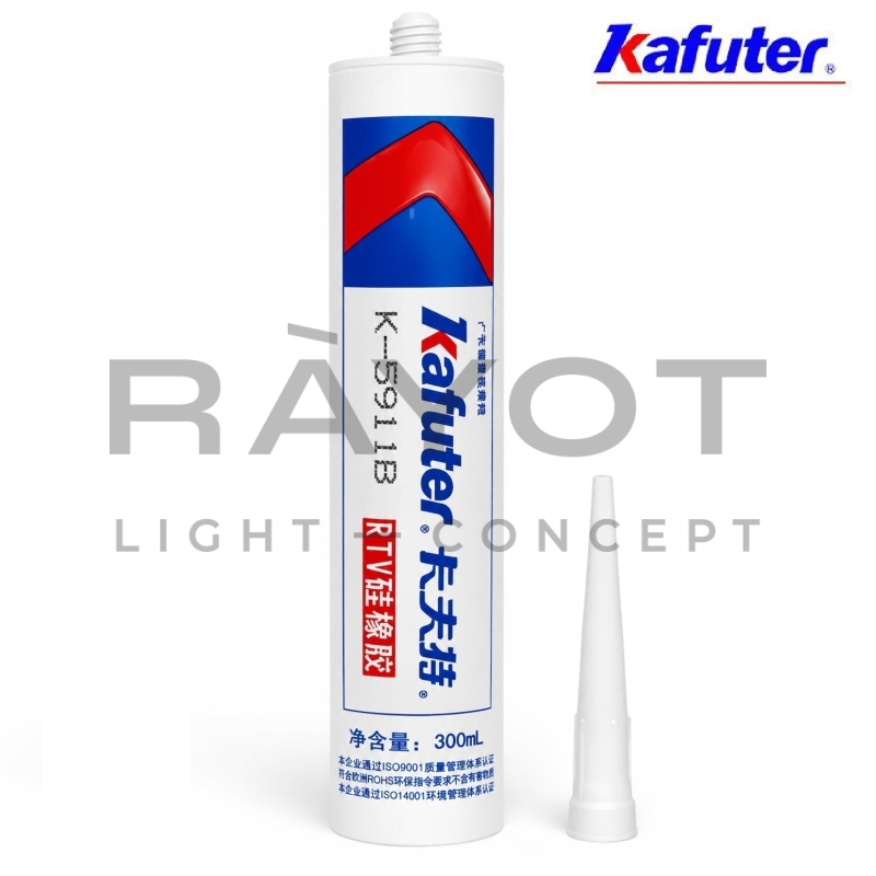 Герметик для фар KAFUTER K-5911B-T тубус 300ml (Черный) 1шт