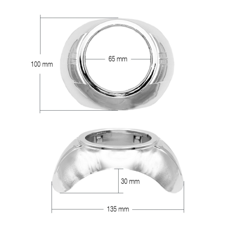 Маски MTF Light №109 — 3 Маски MTF Light №109 — 3", хром, комплект