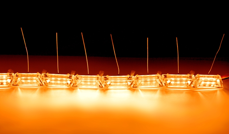 Гибкие ДХО Optima Premium S8 Crystal Running Audi Style, 8.6W, 250Lm, 5100K/2800K, 12V