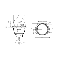 Светодиодные модули ближнего/дальнего света MTF Light NIGHT ASSISTANT MaxBeam, линзованные, бескорпусные, 12В, 47/50Вт, 5500К, 3 дюйма, компл. 2шт.