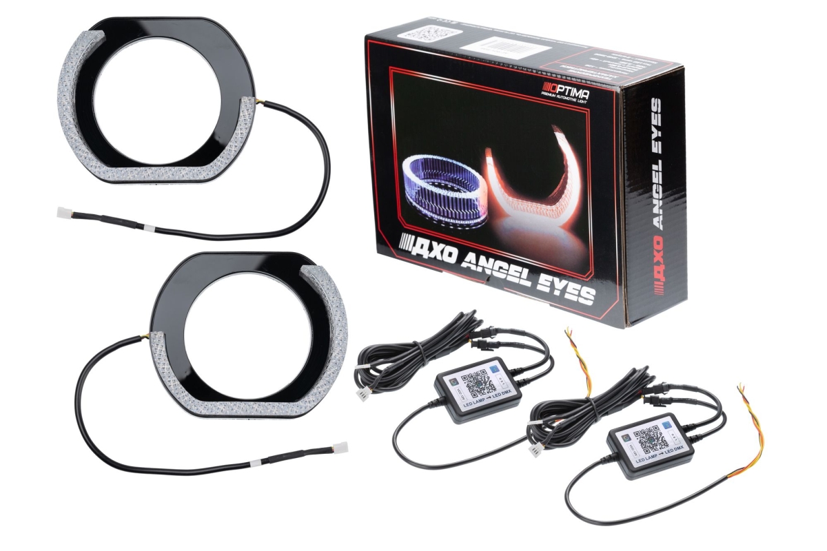 Ангельские глазки на линзу 3,0" RGB, форма L