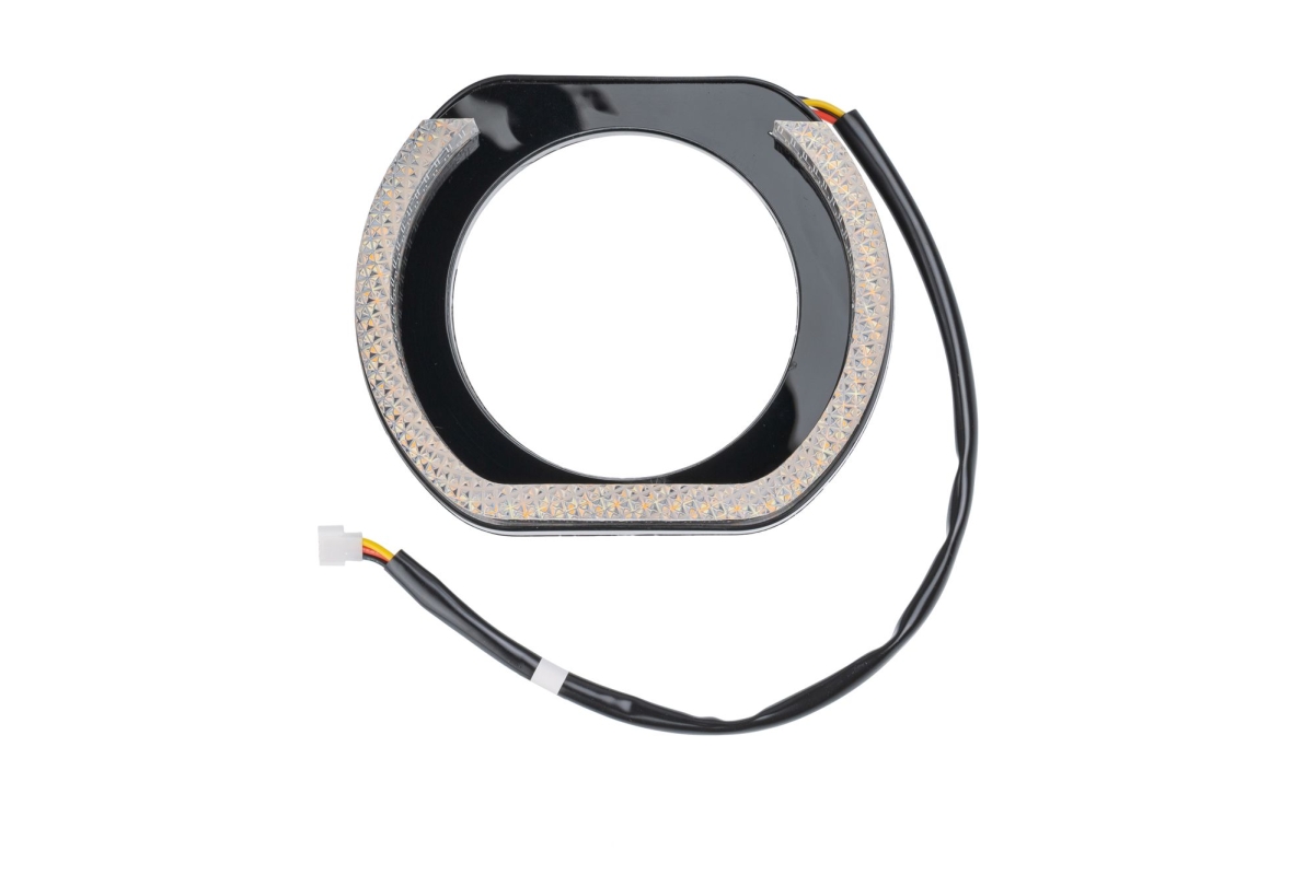 Ангельские глазки на линзу 3,0" белый+жёлтый, форма U