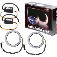 Ангельские глазки на линзу 2,5" белый+желтый