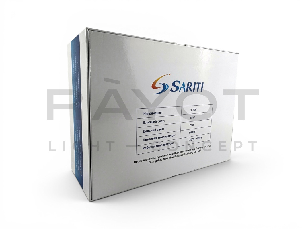 Светодиодные би-линзы в ПТФ SARITI N5, 3", 12V, 45/76W, 6000K (Крепл. toyota)