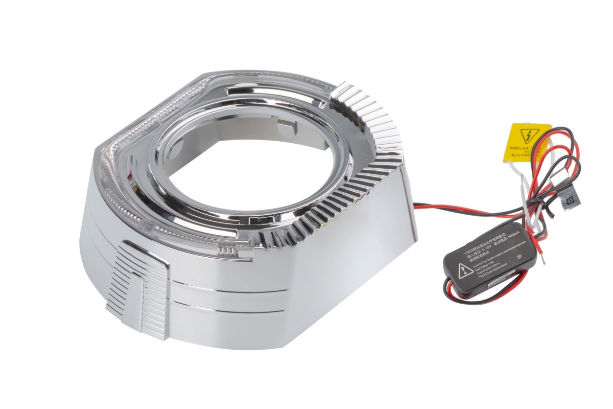 Бленда (маска) Optima GD145 CREE 3.0" для линзы с АГ CREE круглая (хром)