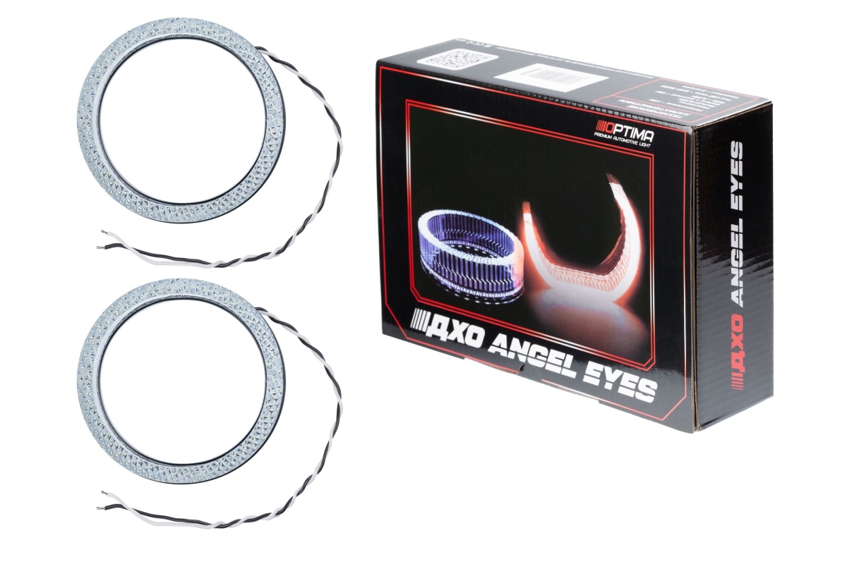 Ангельские глазки на линзу 3,0" белые, форма круглая