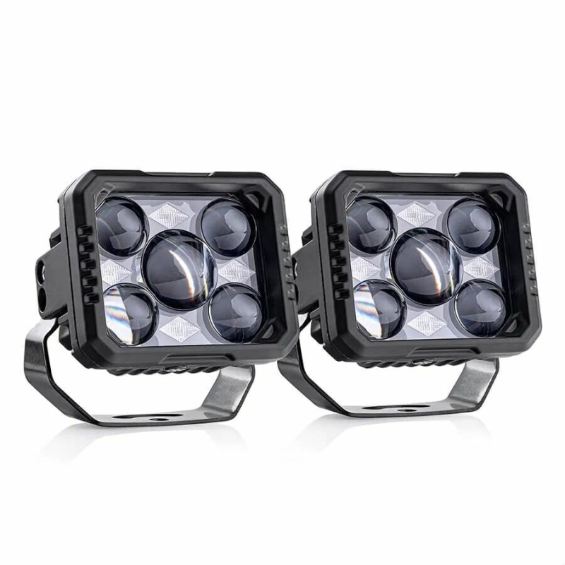 Светодиодные би-линзы Y03-02, универсальные, 12V, 55W/65W, 5500K, ~2600/3600 лм