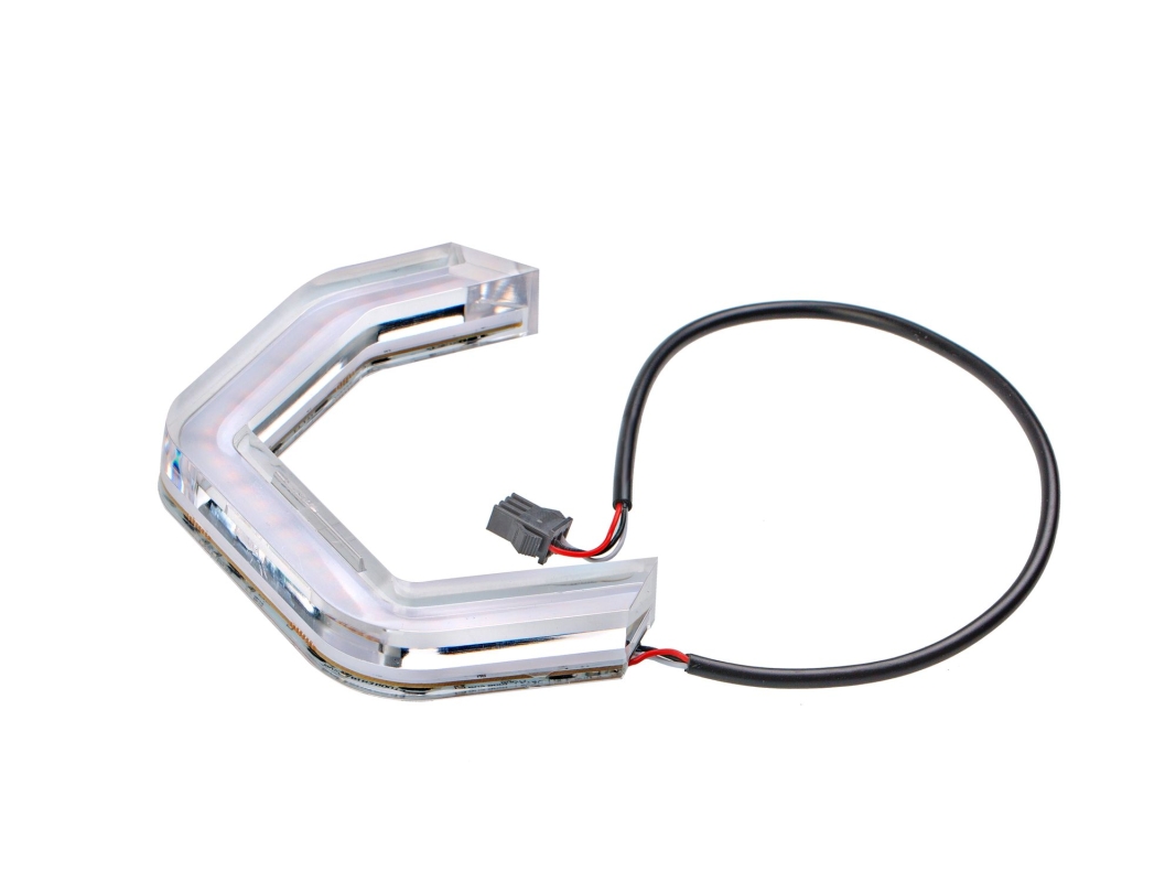 ДХО Angeley Eye B1 RUNNING G‑STYLE, 4 полукольца, 12V, 5500K/2800K (Белый+Жёлтый, компл. 4 шт)