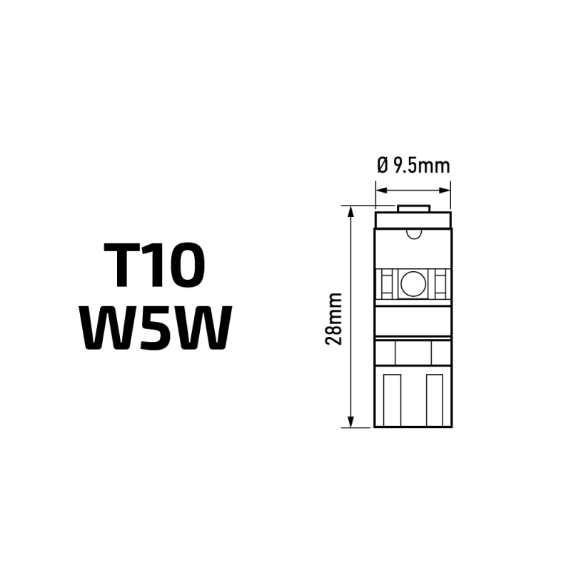 Светодиодная лампа MTF Light CAN‑BUS, W5W/T10, 12V, 3W, 5000K