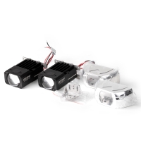 Светодиодные модули дальнего света MTF Light серия CONSTRUCTOR SLIM, 12В, 20ВТ, 6000К, 1", с масками, к-т.