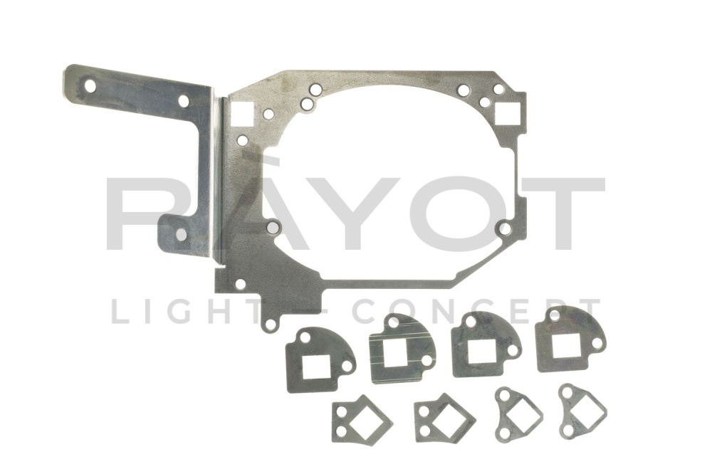 168. Комплект переходных рамок на KIA Optima III для установки Hella 3/3R (Hella 5R)